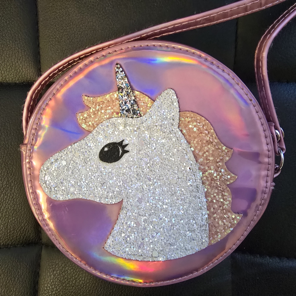 H&M Shimmering Pink Unicorn Bag